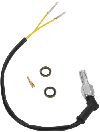 Amosfun Contacteur de Frein pour Moto Déclencheur de Feu Stop Capteur de Pédale Arrière Remplacement pour Trail et Cyclomoteurs