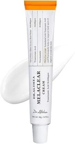 Dr.Althea Crema Melaclear | Ayuda a unificar el tono de la piel con niacinamida y ácido tranexámico (TXA) | Crema facial hidratante para el cuidado de manchas oscuras e hiperpigmentación | Cosmética v