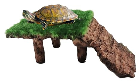 Penlimly Piattaforma per il Basking delle Tartarughe,Terrazza Nascondiglio per Acquario - Terrazza di Riposo per Testuggini,per Rana Rettile Testuggine Tartaruga Acquatica Drago Barbuto