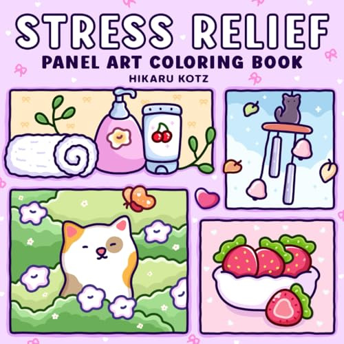 Stress Relief: Panel Art Coloring Book for Adults and Teens
