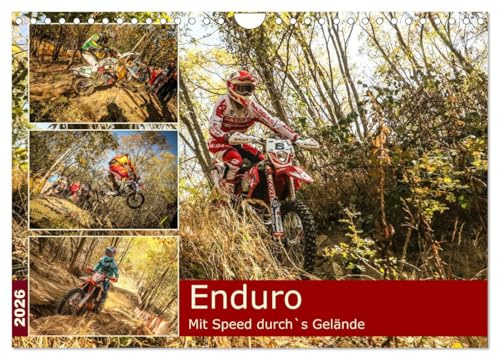 Enduro Mit Speed durch`s Gelände (Wandkalender 2026 DIN A4 quer), CALVENDO Monatskalender