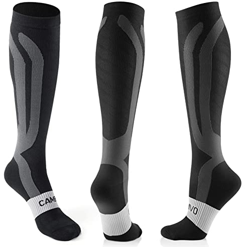 3 Paar Kompressionsstrümpfe Herren Damen, Stützstrümpfe, Compression Socks, Kompressionssocken, Thrombosestrümpfe für Erholung, Laufen, Reise, Flug, Shifahren, Alltag