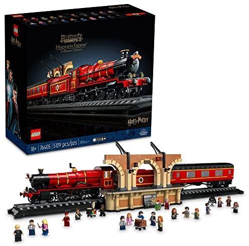 LEGO Harry Potter Hogwarts Express – Collectors' Edition 76405, Iconic Replica Model Steam Train from The Films, Collectible Memorabilia Set for Adults