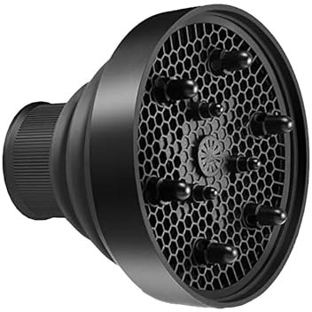 Hair Diffuser, Hair Dryer Diffuser Attachment, Professional Blow Dryer Diffuser, Fast Dry Adjustable Concentrator, Frizz- Curls for Curly and Natural Wavy Hair