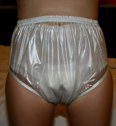 PVC Adult Baby Inkontinenz Windelhose Gummihose transparent WHHT (2XL)