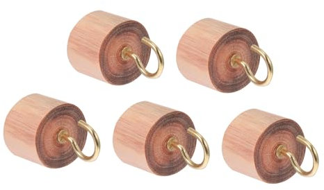 Zerodeko 15 Stk Haken Aus Massivholz Retro Multifunktionale Haken Garderobenhaken Kleiderständer Aus Holz Lustige Kleiderhaken Dekorativer Wandhaken Bodenplatte Schrank