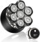 Rasoio Testa Calva Uomo 7D, Rasoio Elettrico Barba Magnetico, Regolabarba Uomo Wet/Dry, con 7 Testine Rotanti, Display LED e Ricarica USB Ricaricabile, per Capelli Barba e Viso Pulito