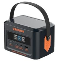 Centrale Elettrica Portatile H100, 120W Generatore Solare per Campeggio, 99,2Wh LiFePO4 Campeggio Generatore di Corrente Power Bank, AC DC Elettrico Emergenza Portatile, Emergenza Backup.