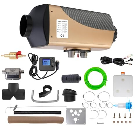 Ruiangaore chauffage diesel 7kW 24V, chauffage gasoil, avec écran LCD et thermostat automatique, chauffage diesel, chauffage van aménagé, chauffage camping car 24v pour camions, camping-cars, bateaux