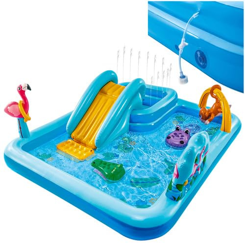 Play Center Jungla Hinchable de Agua Niños Niñas Diversión Jungle Adventure Play Center 244x198x71cm