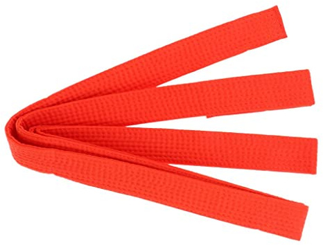 Taekwondo-Gürtel, Karate, Kampfsport, Aikido, doppelt gewickelt, Orange, 280 x 3,85 cm