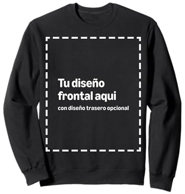 Sudadera Personalizada con Tu Imagen Frente Y Espalda