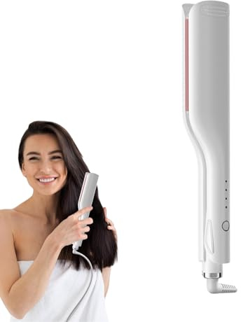 Huayeex Rizador Para Ondas Crimper - Plancha Rizadora Para Ondas - Barra Duradera De 2.5cm Con Calentamiento Rápido Para Salón Viajes Playa Bodas Citas