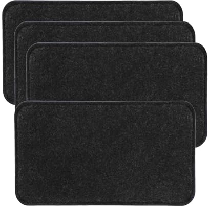 4 almohadillas protectoras para parte inferior de bolsa con esquinas redondas, práctico inserto de fieltro para bolso, mochila, viaje, organizado, portátil, inserto de refuerzo inferior, multicolor