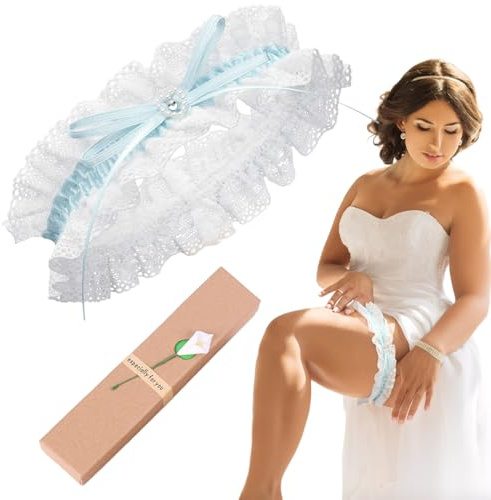 Liga Azul De Novia Incluida, Regalo De Amor Para La Novia, Liga Azul De Novia Como Regalo De Decoración Para La Boda, Novia