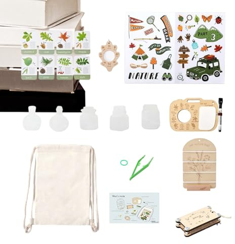 Set di esploratori della natura per bambini, microscopio per piante per giochi educativi | Set di esploratori per avventure all'aperto e | regalo per ragazze adolescenti scuola