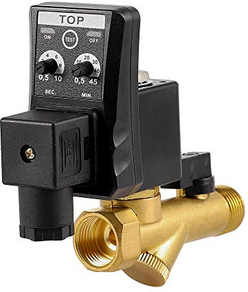 DC 24V 1/2 Automatic Electronic Timed Drain Valve for Filter Separator Dryer Gas Tank