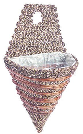 Gardman 02773 Sisal Rope and Fern Wall Torch, Multi-Colour, 30 cm, 12-Inch