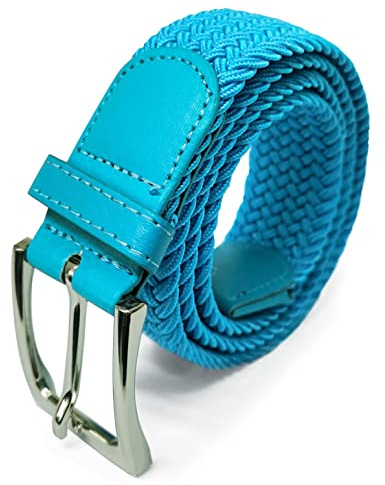 Glamexx24 Elastischer Gürtel Unisex, Geflochtener Stretchgürtel für Damen & Herren, Stufenlos Verstellbarer Stoffgürtel ohne Löcher, Flechtgürtel für Jeans & Freizeithosen (Breite: 3,5 cm)