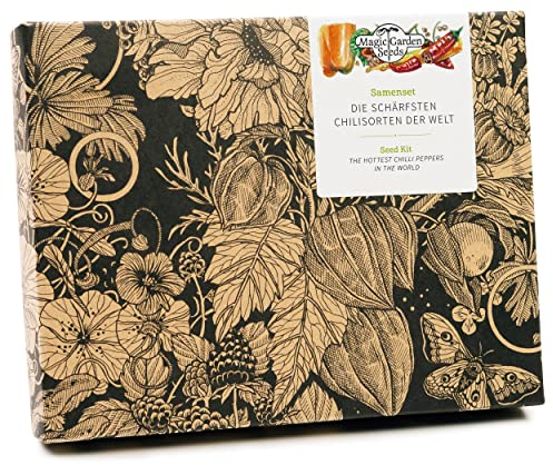 Les piments les plus piquant du monde - Coffret cadeau de semences avec 5 variétés vraiment chaudes