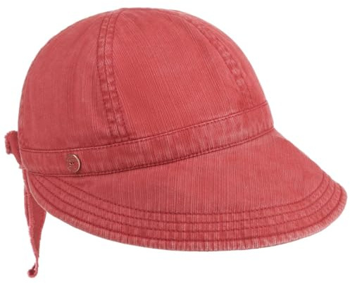 Mayser Angelina Visor Cap Baumwolle UV-Schutz Made in EU Damen Sommer rot One Size