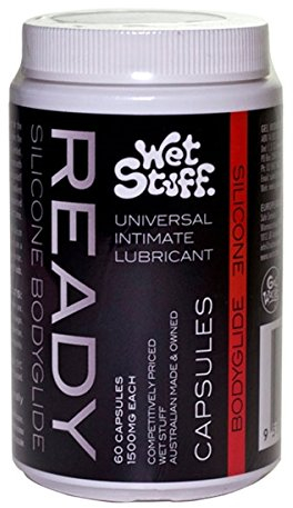 Wet Stuff 60 Gleitmittelkapseln, Natürlich, Unparfümiert, für Erwachsene, Unisex