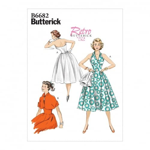 Butterick Schnittmuster 6682 Kleider, Jacken, A5 (34-36-38-42)