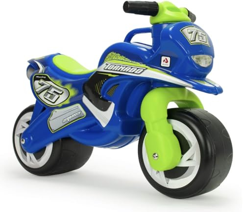 Moto Porteur Enfant 18 Mois à 3 Ans sans Pédales Bebe - Tundra Tornado Stable + Ergonomique Moto Draisiènne 2 Ans Roues Larges + Transport Facile + Style Course | INJUSA