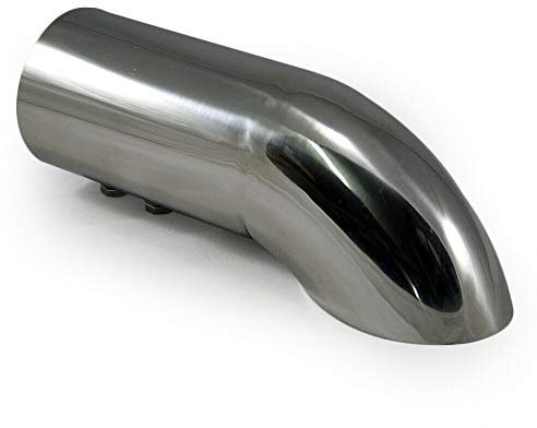 Universale 2458 Terminale di scarico per auto Terminale Silenziatore sportivo Acciaio inossidabile Cromo 53mm