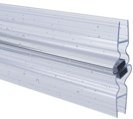 Duschdichtung PVC Ersatzdichtung Duschkabine TYP-8 gerade 200cm Glasstärke 8mm
