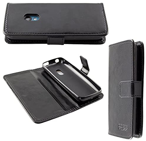caseroxx Bookstyle Handytasche für Nokia 125/150 (2020) in schwarz – Klapphülle mit Kreditkartenfächern, Magnetverschluss, Standfunktion & Rundumschutz für Display und Gehäuse