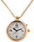 SHMIOU English Talking Watch for Women Pendant Round Bezel Golden for Senior Blind Visually Impaired Analog Voice with Alarm Date Output ¡