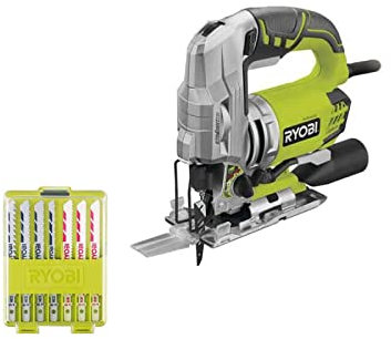 Pack RYOBI Scie sauteuse pendulaire électrique 680W RJS1050-K - Coffret de 10 lames RAK10JSB