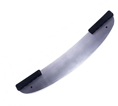 QINGGANGLING999 Rotelle tagliapizza Pizza taglierina addensata Acciaio Inox Pizza Shaker utensile da Cucina in Legno massello Machete Pizza Cutter Taglia Pizza (Size : C)