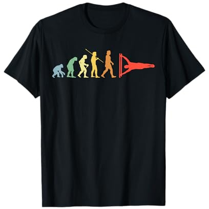 Calesthenics Evolution Retro Human Flag Kraftsportler T-Shirt