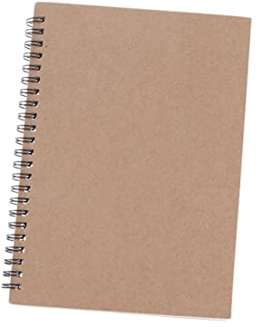 NUOBESTY A5 Kraft-notizbuch Tagebuch 3er-pack Schlichtes Notizbuch Für Schüler Büro Kraft-einband Schreibnotizblöcke