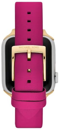 Michael Kors damband Apple Watch® 38 mm, 40 mm, 41 mm, 42 mm, 44 mm, 45 mm, 49 mm läder fuchsia, MKS8060E, rosa, 38/40/41MM:42/44/45/49MM-20MM, Casual