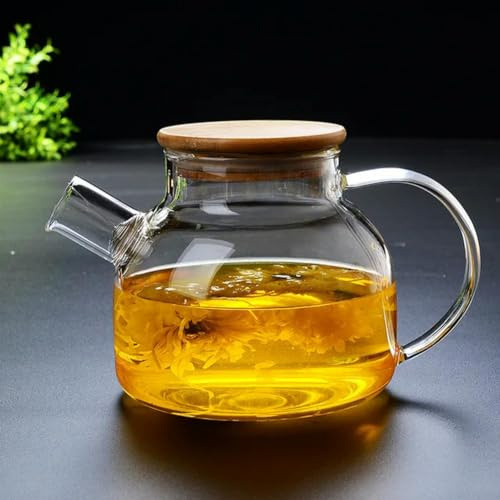 OPica Hitzebeständige Teezeremonie, Oolong-beständiges Glas-Teekanne, Teesieb, Trinkgeschirr, Teeservice