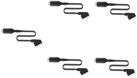 PartyKindom 5stücke Scart Zu Video Converter Video Adapter Für Analoge Zu Digitale Signalumwandlung Kompatibel Mit Tv Vhs Dvd Niedriger Stromverbrauch Einfache Installation