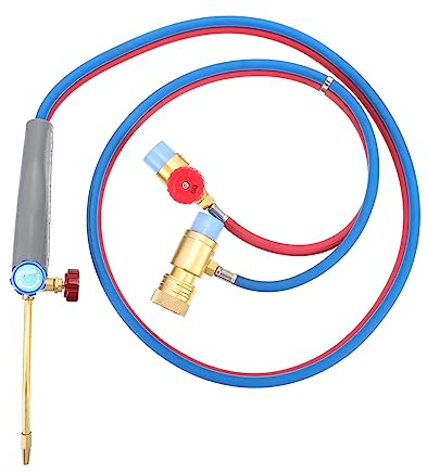 Homoyoyo Mini Gas Torch Welding Kit 2m Hose Micro Oxygen Soldering Torch for Precision Welding and Portable Gas Blowtorch and Soldering Tasks