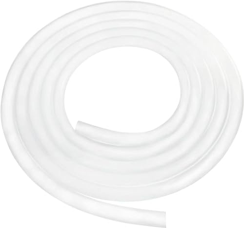 MBMYUCKY Silikonschlauch, 6 mm ID x 10 mm Außendurchmesser, 3 m – flexibler Silikonschlauch, lebensmittelechter Gummischlauch, Aquariumpumpenschlauch, Wasser-Luftschlauch, transparent