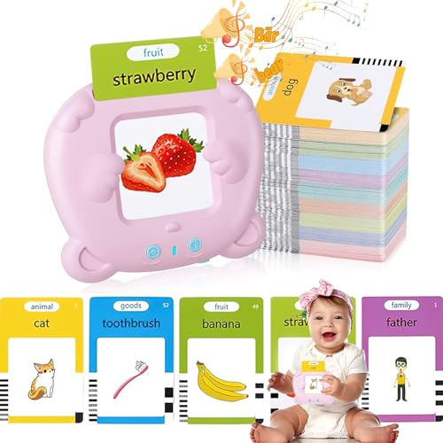 Sprechende Flash Karten, 224 lernkarten, Hillylolly Sprechende lernkarten für Kinder Deutsch, Sprechende Flash Karten Deutsch mit Artikel, Sprechende Lernkarten Kinderspielzeug