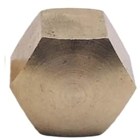 1–20 Stück M4 M5 M6 M8 M10 M12 M16 M20 Messing Sechskant Sechskant kurze niedrige dünne Kappe Hutmutter Abdeckung Blindmutter (Color : Brass, Size : M16 1pcs)