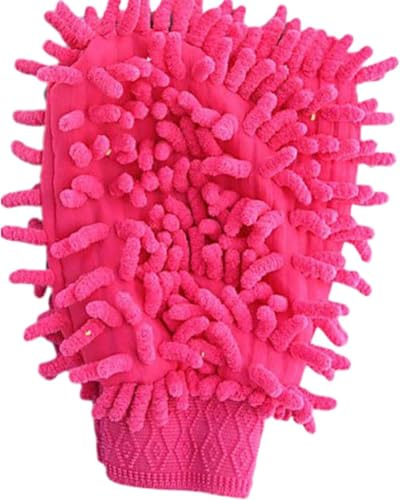 Waschhandschuh - Mikrofaser-Waschtuch - Autowaschhandschuh - Rosa - Mikrofaser - Mikrofaserhandschuh