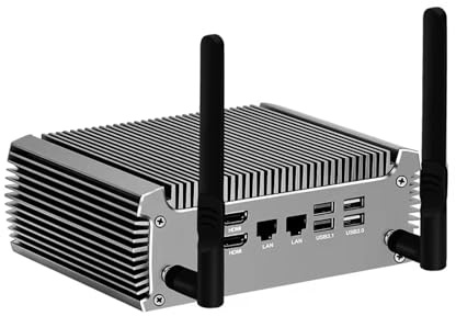 CYMINILMDPC Fanless Mini PC,Ryzen 7 5825U 5800U,(up to 4.40 GHz),8 cores, 16 threads,No Ram No HD No WiFi,2 LANs,2 * 4K,desktop Gaming Computer