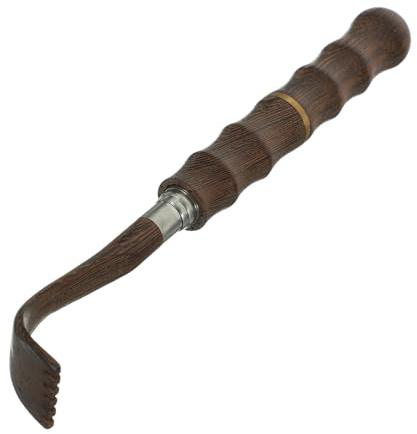 PACKOVE Ausziehbarer Ergonomischer Rückenkratzer mit Komfortabler Oberfläche aus Wengeholz und Metall Leicht Tragbar den Täglichen Gebrauch und Geschäftsreisen