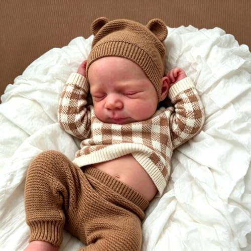 Anano Reborn Baby Lebensecht 45CM Reborn Baby Puppe Junge Babypuppen Wie Echt Baby Puppen Wie Echt, Reborns Puppen Lebensecht