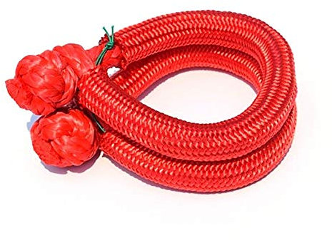 2 piezas de Red 9mm 80mm * Soft grillete, grillete del torno, cuerda sintética grillete de campo a través de las piezas de automóvil, Barco torno de cable,Alta Intensidad