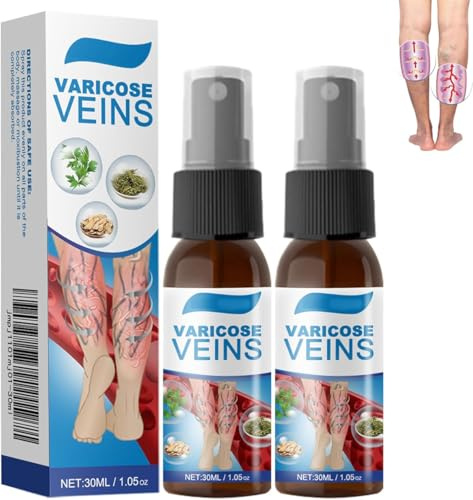 Timilk Veinguard Herbal Spray,Varicose Vein Soothing Spray,Natural Vein Healing Varicose Veins Treatment Spray,Professional Varicose Veins Treatment for Legs, Improve the Appearance (2 Pcs)