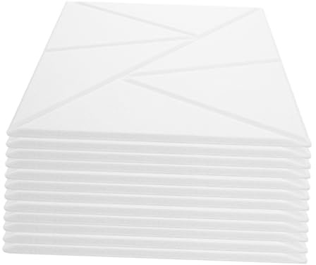 SEWACC 12pezzi Pannelli Acustici in Schiuma Ad Densità Autoadesivi Fonoassorbenti Per Isolamento Acustico Delle Pareti Riduzione Del Rumore in Studi e Uffici Domestici